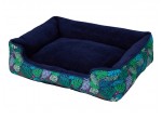 Comfortable Pet Lounge Bed For Dogs & Cats - Medium - Floral Print